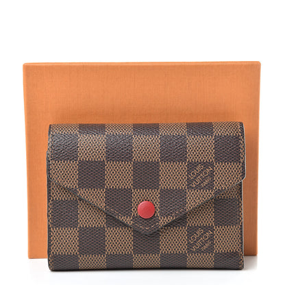 Louis Vuitton Damier Ebene Victorine Wallet Cherry 8 of 8