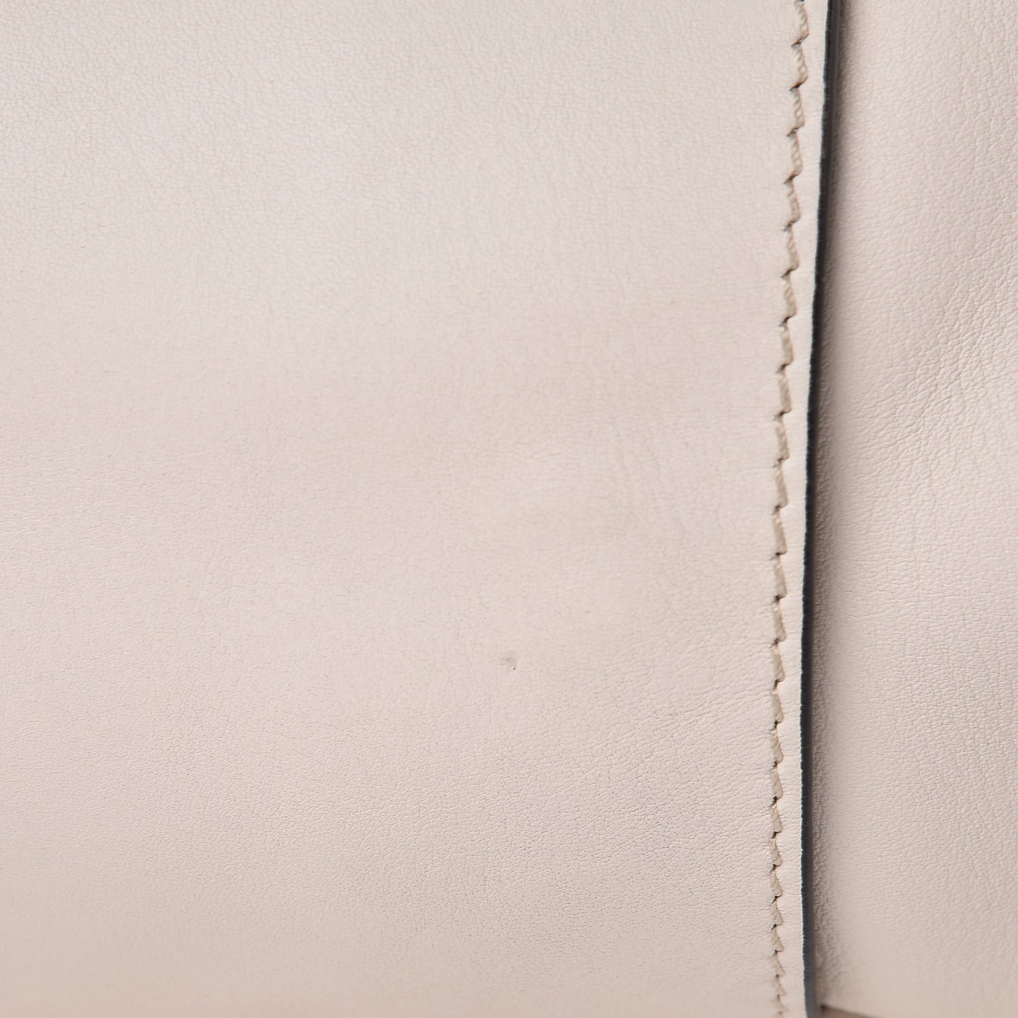 Calfskin Skull Perforated Tote Off White