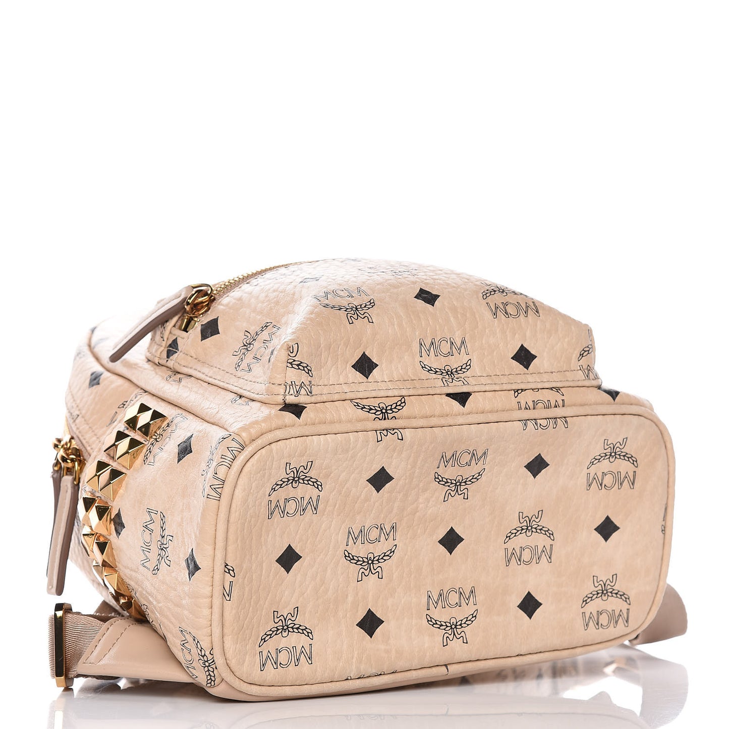 Visetos Side Stud Mini Stark Backpack Beige