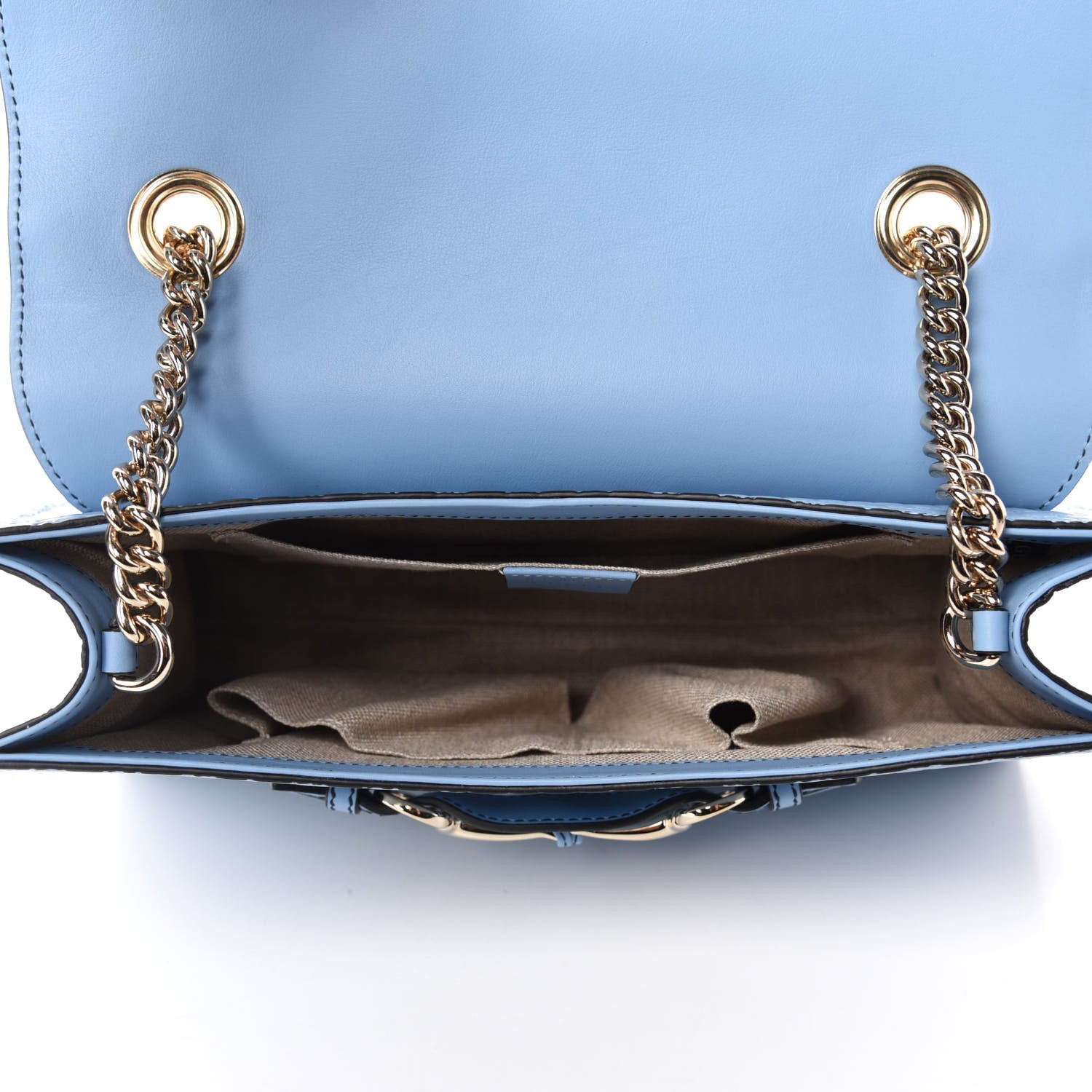 Gucci Microguccissima Medium Emily Chain Shoulder Bag Mineral Blue 5 of 10