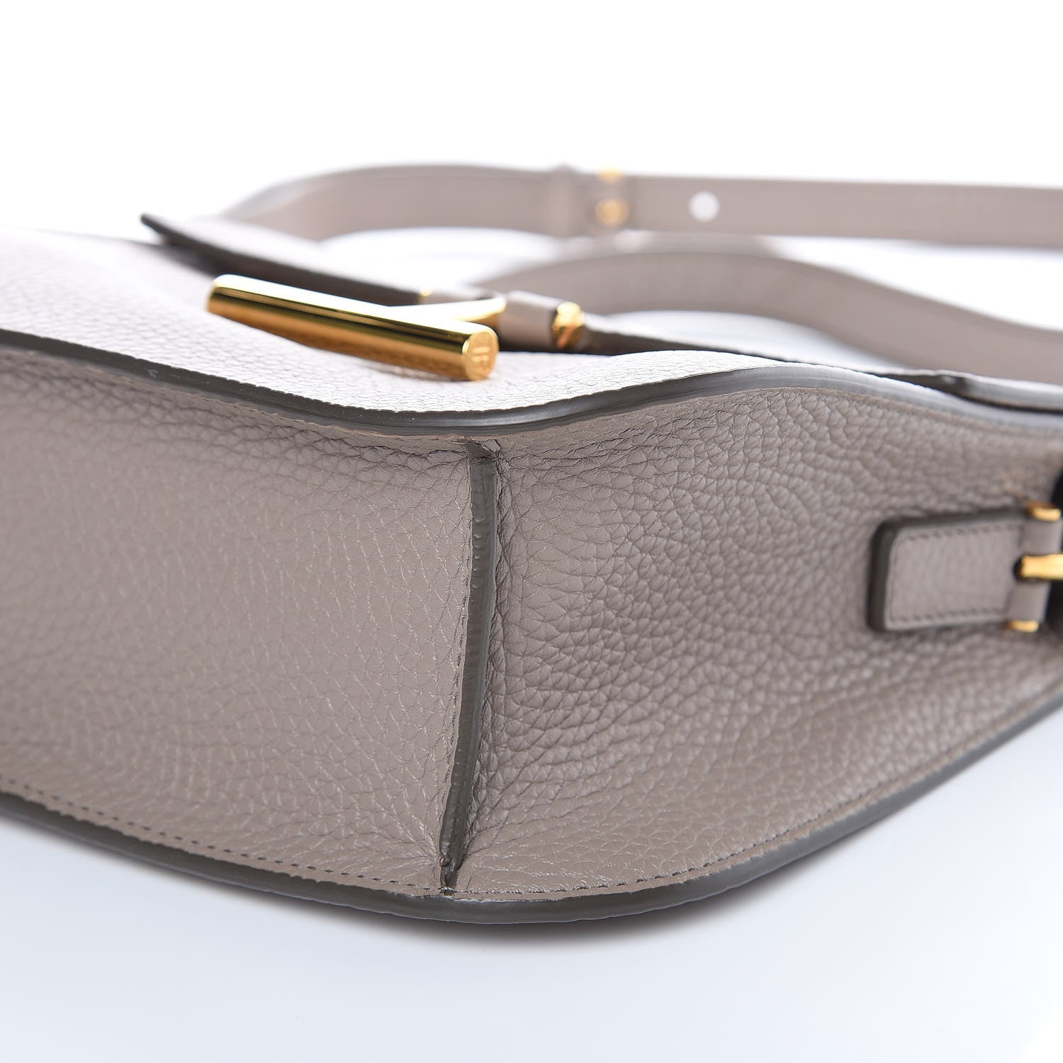 Tom Ford Calfskin Mini T Clasp Tara Crossbody Bag Taupe 9 of 10