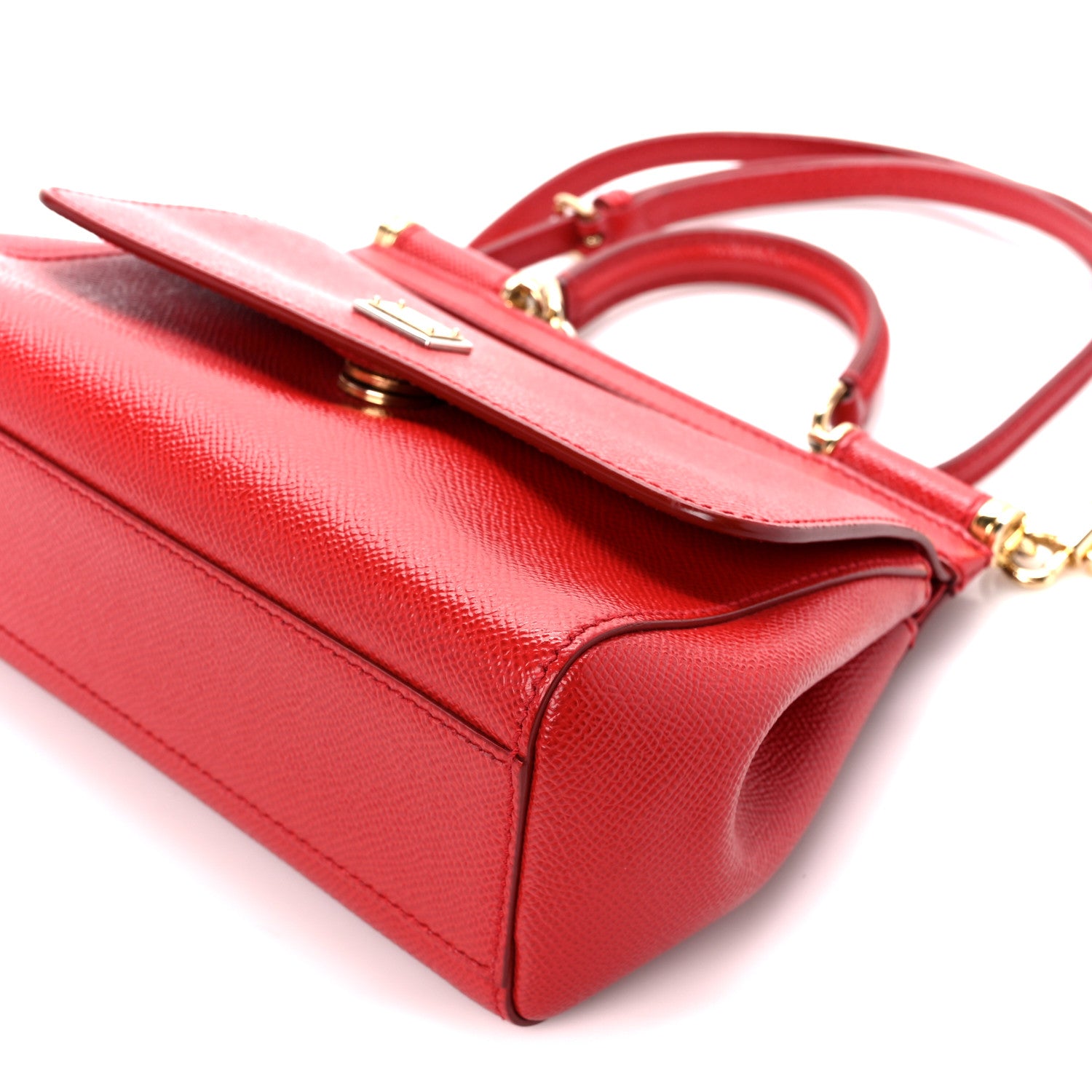Dolce & Gabbana Dauphine Small Miss Sicily Satchel Red 9 of 9
