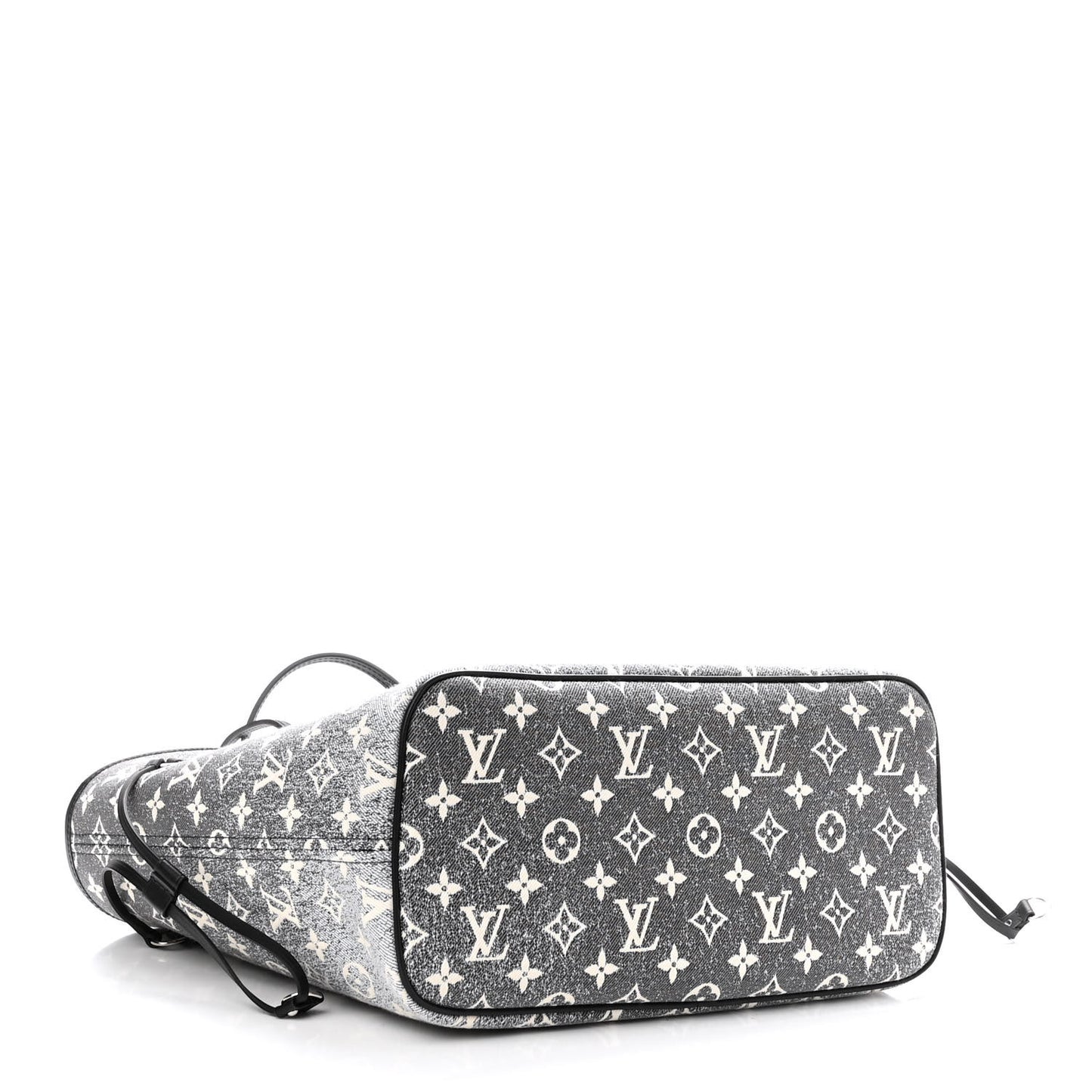 Denim Monogram Jacquard Neverfull MM Grey