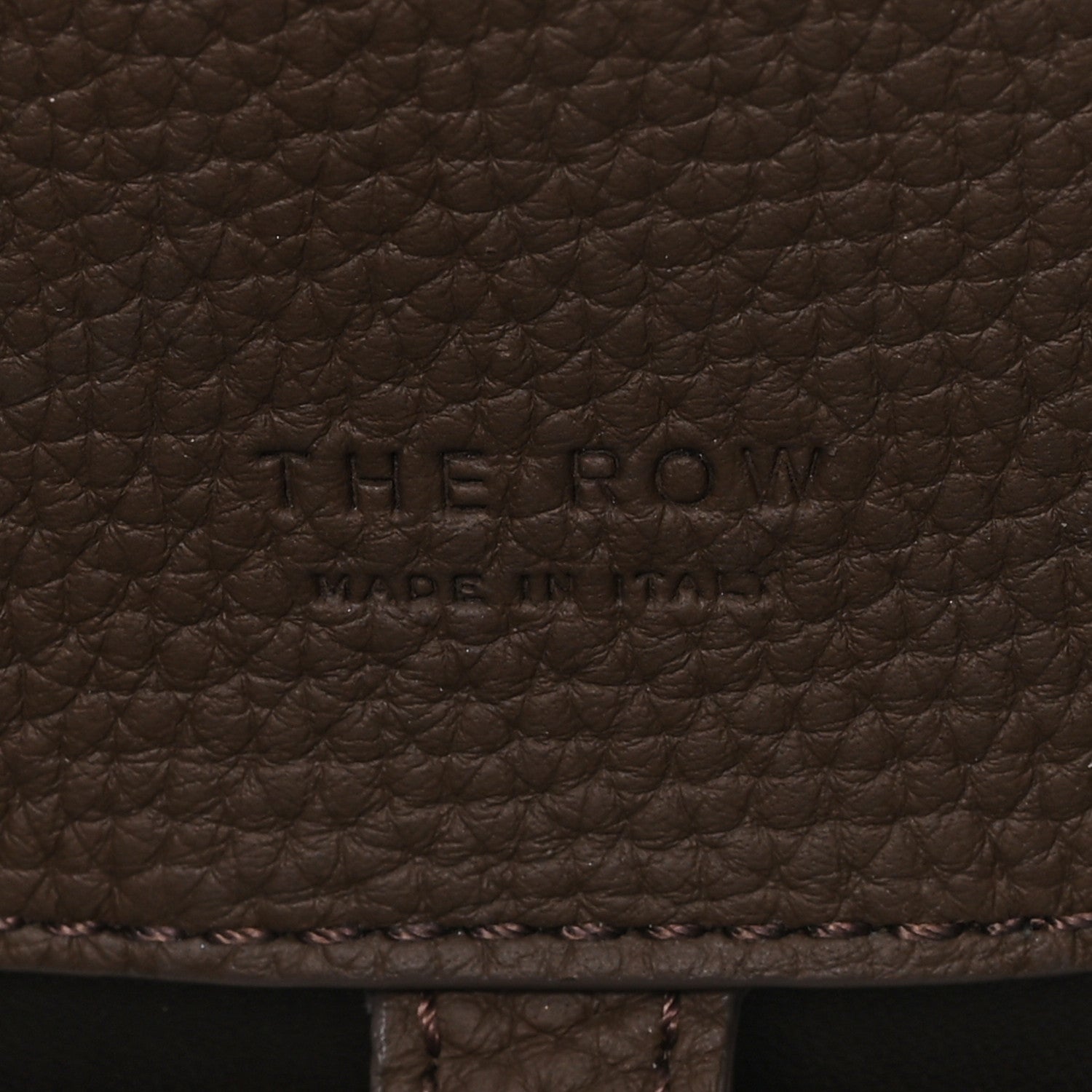 The Row Matte Grained Calfskin Margaux Shoulder 12 Dark Olive 5 of 9