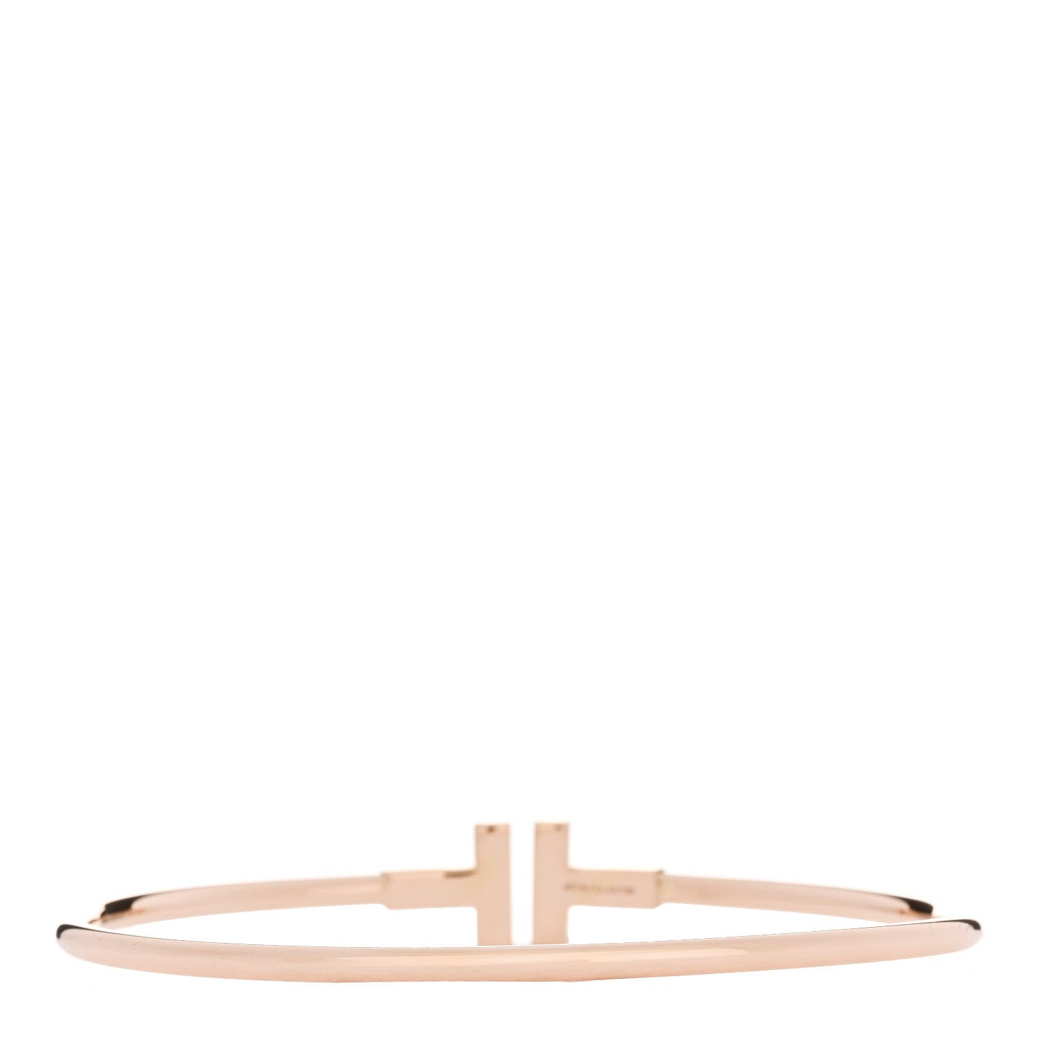Tiffany 18K Rose Gold T Wire Bracelet 2 of 3