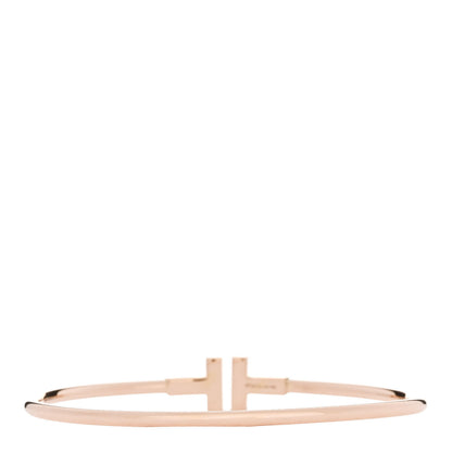 Tiffany 18K Rose Gold T Wire Bracelet 2 of 3
