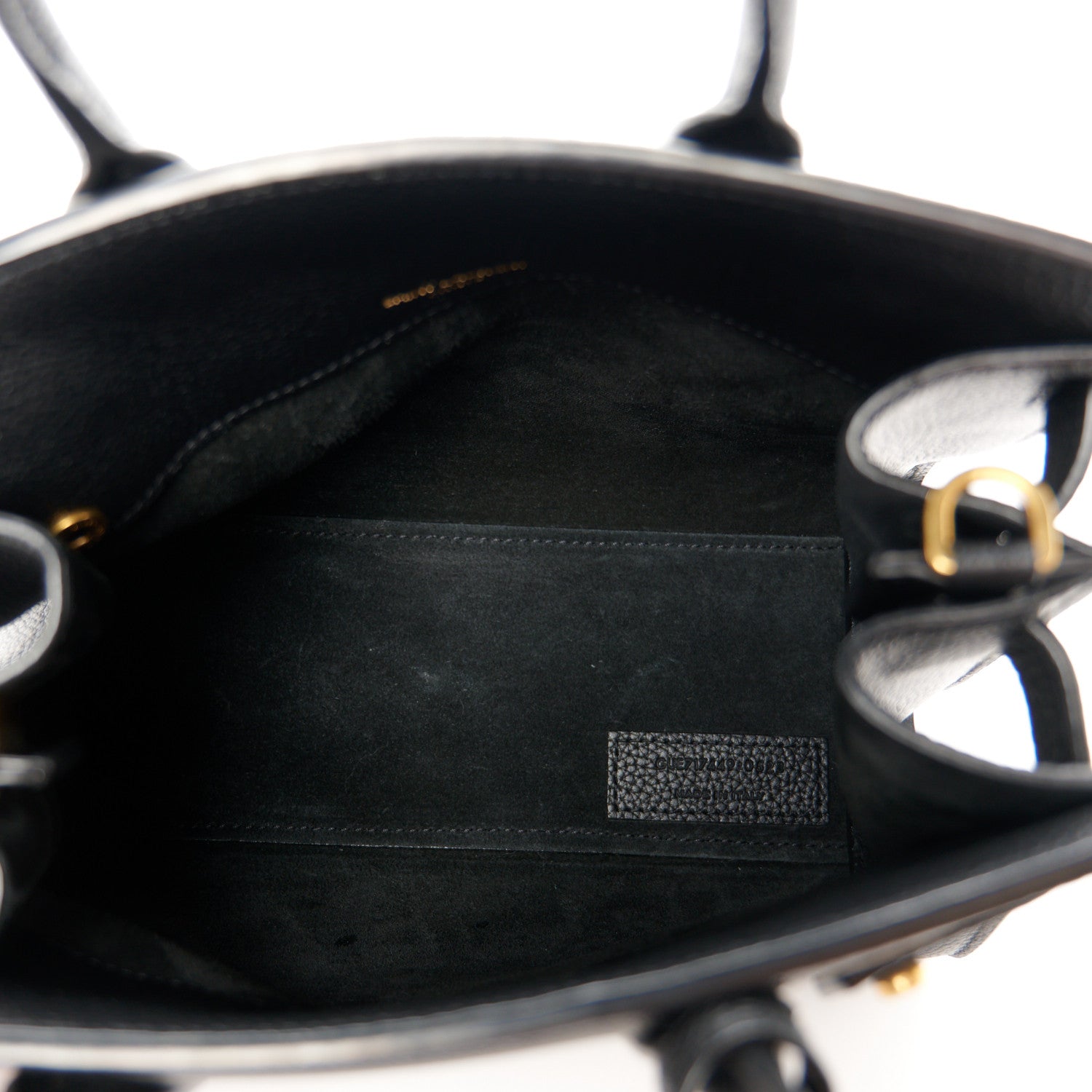 Saint Laurent Grained Calfskin Nano Supple Sac De Jour Black 5 of 10
