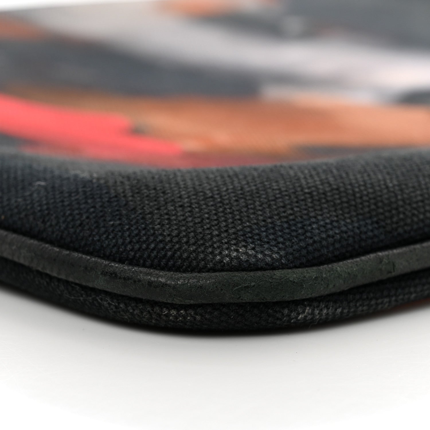 Givenchy Cotton Canvas Large Doberman Print Zip Pouch Black 9 of 10