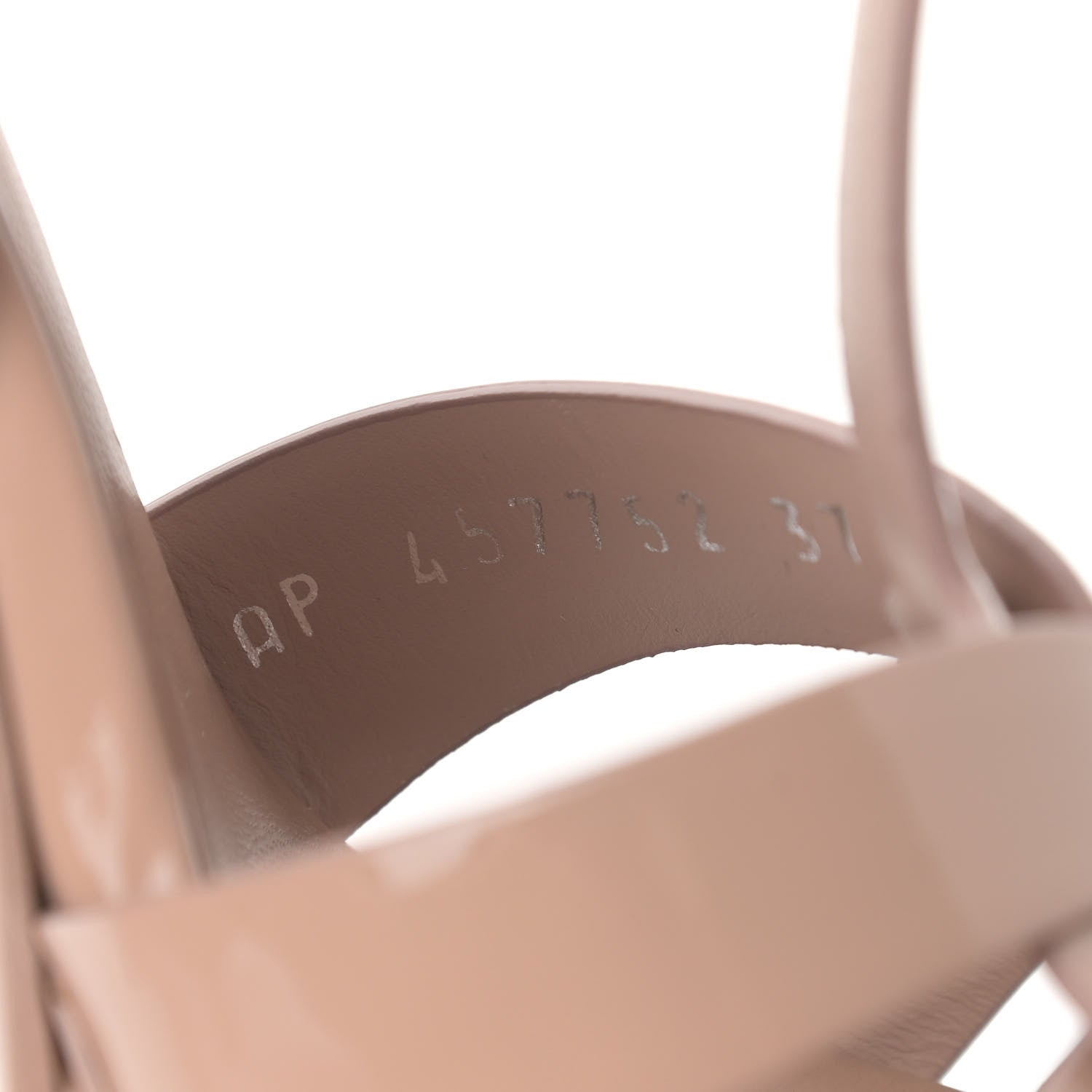 Saint Laurent Patent Tribute 105 Platform Sandals 37 Nude Powder 21 of 25