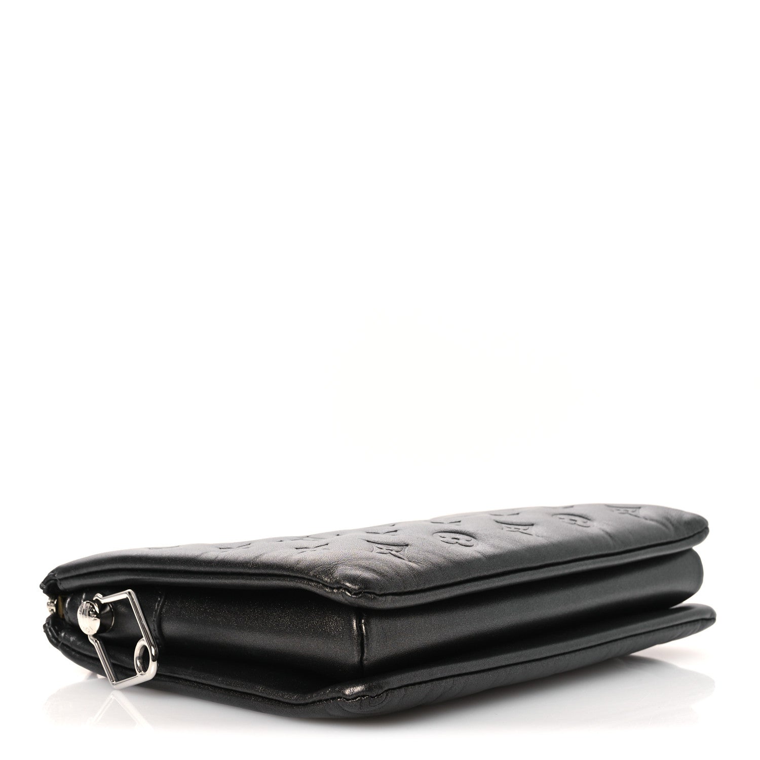 Louis Vuitton Lambskin Embossed Monogram Coussin PM Anthracite 4 of 10