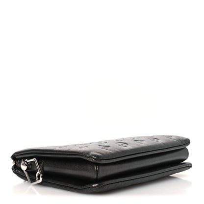 Louis Vuitton Lambskin Embossed Monogram Coussin PM Anthracite 4 of 10