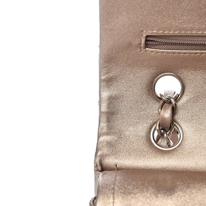 Chanel Metallic Lambskin Quilted Medium Double Flap Gold 10 of 16