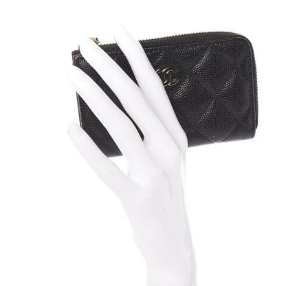 Chanel Caviar Quilted Key Holder Case Black 2 of 8