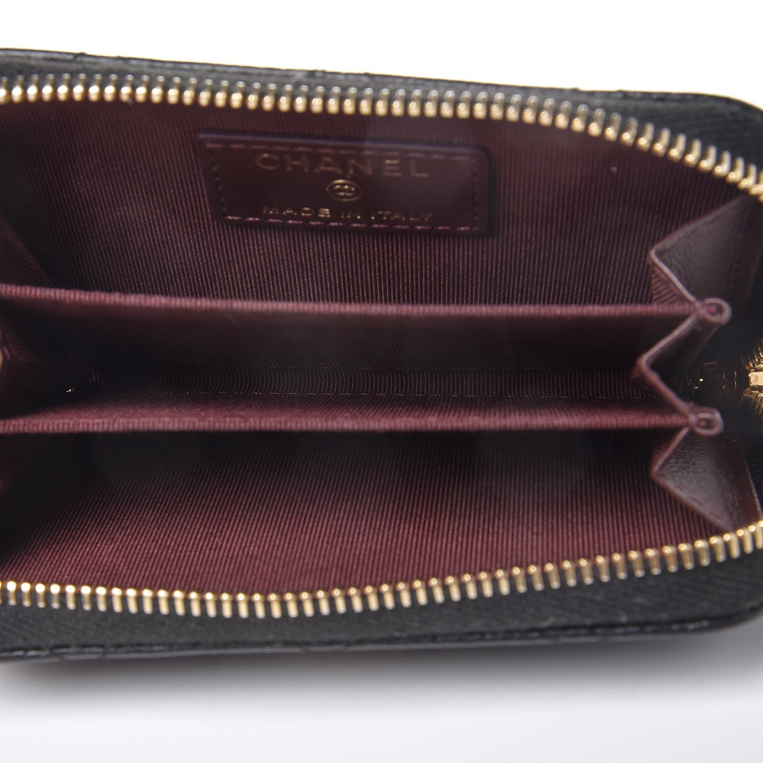 Chanel Caviar Quilted Zip Coin Purse Black 5 of 8