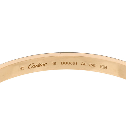 Cartier 18K Yellow Gold LOVE Bracelet 19 6 of 9
