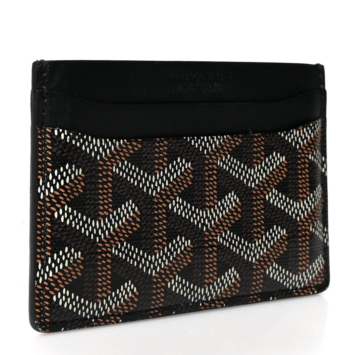 Goyardine Saint Sulpice Card Holder Black
