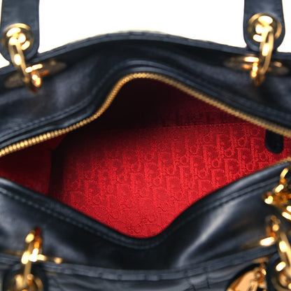 Christian Dior Lambskin Cannage Medium Lady Dior Black 7 of 10