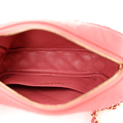 Chanel Iridescent Caviar Small Timeless Camera Case Coral 5 of 10
