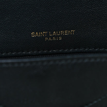 Saint Laurent Lambskin Matelasse Monogram Medium Niki Chain Satchel Dark Green 5 of 7