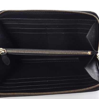 Burberry Calfskin House Check Elmore Zip Around Wallet Black 5 of 6