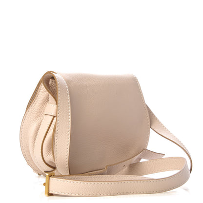 Chloe Calfskin Mini Marcie Round Crossbody Bag Abstract White 3 of 8