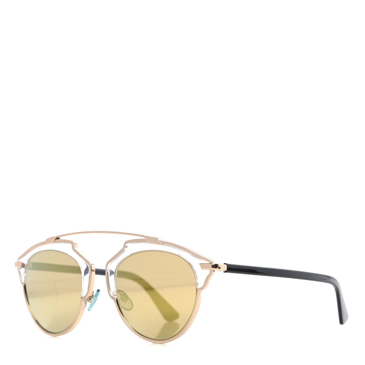 Christian Dior Mirrored So Real Sunglasses Gold 1 of 9