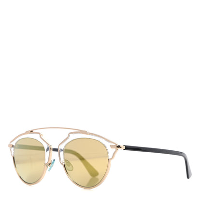 Christian Dior Mirrored So Real Sunglasses Gold 1 of 9