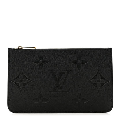 Louis Vuitton Empreinte Monogram Giant Neverfull MM Pochette Black 1 of 5
