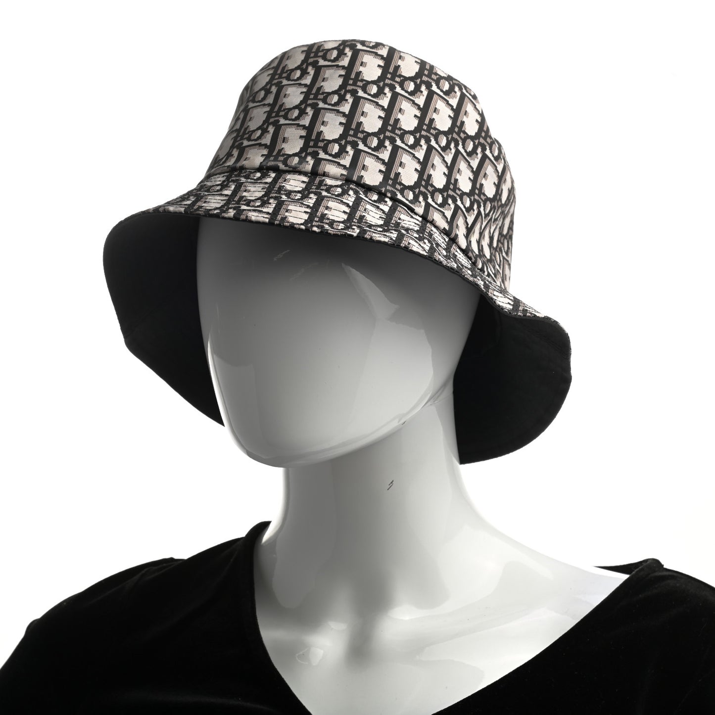 Oblique Reversible Teddy-D Brim Bucket Hat 58 Black