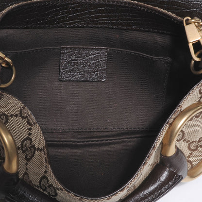 Gucci Monogram GG Small Horsebit Clutch Ebony 5 of 7