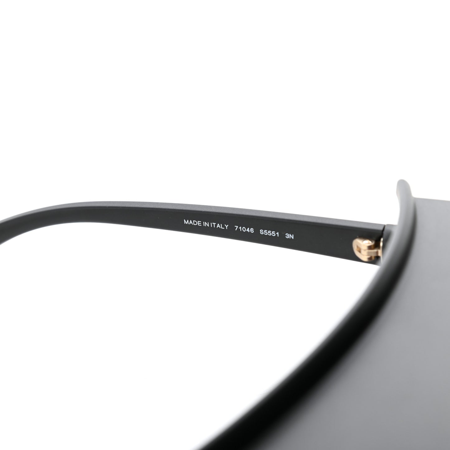 Acetate Visor Sunglasses 71046 Matte Black