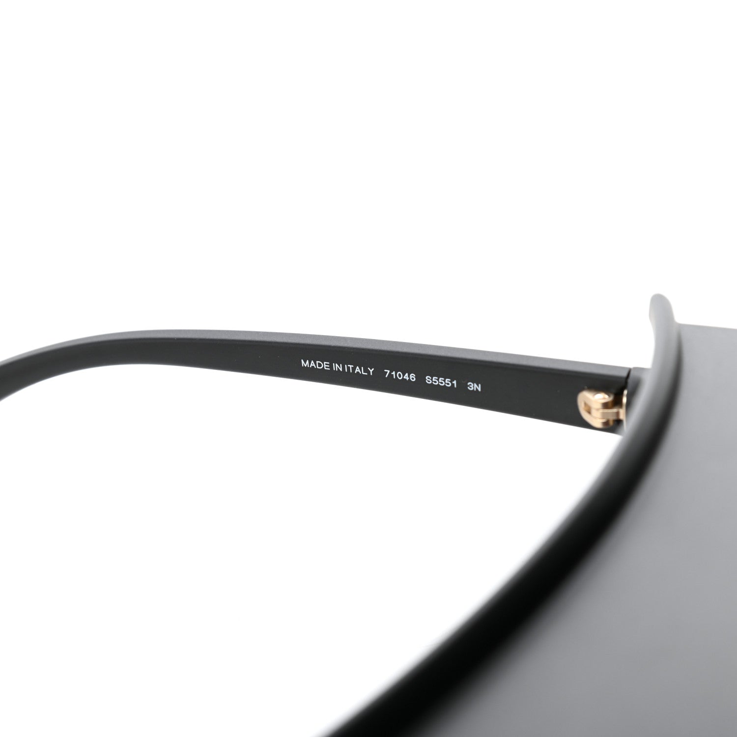 Chanel Acetate Visor Sunglasses 71046 Matte Black 7 of 9