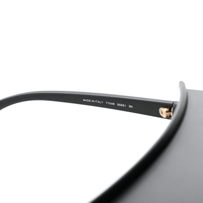 Chanel Acetate Visor Sunglasses 71046 Matte Black 7 of 9