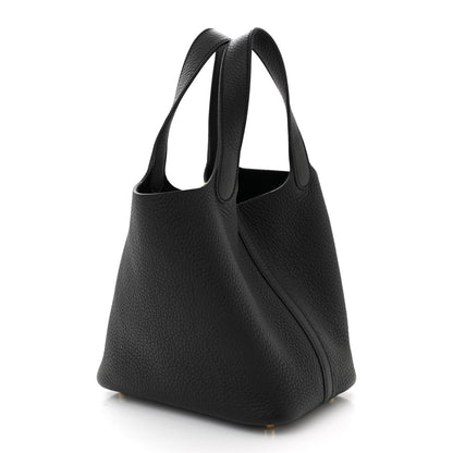 Hermes Taurillon Clemence Picotin Lock 18 PM Black 3 of 10