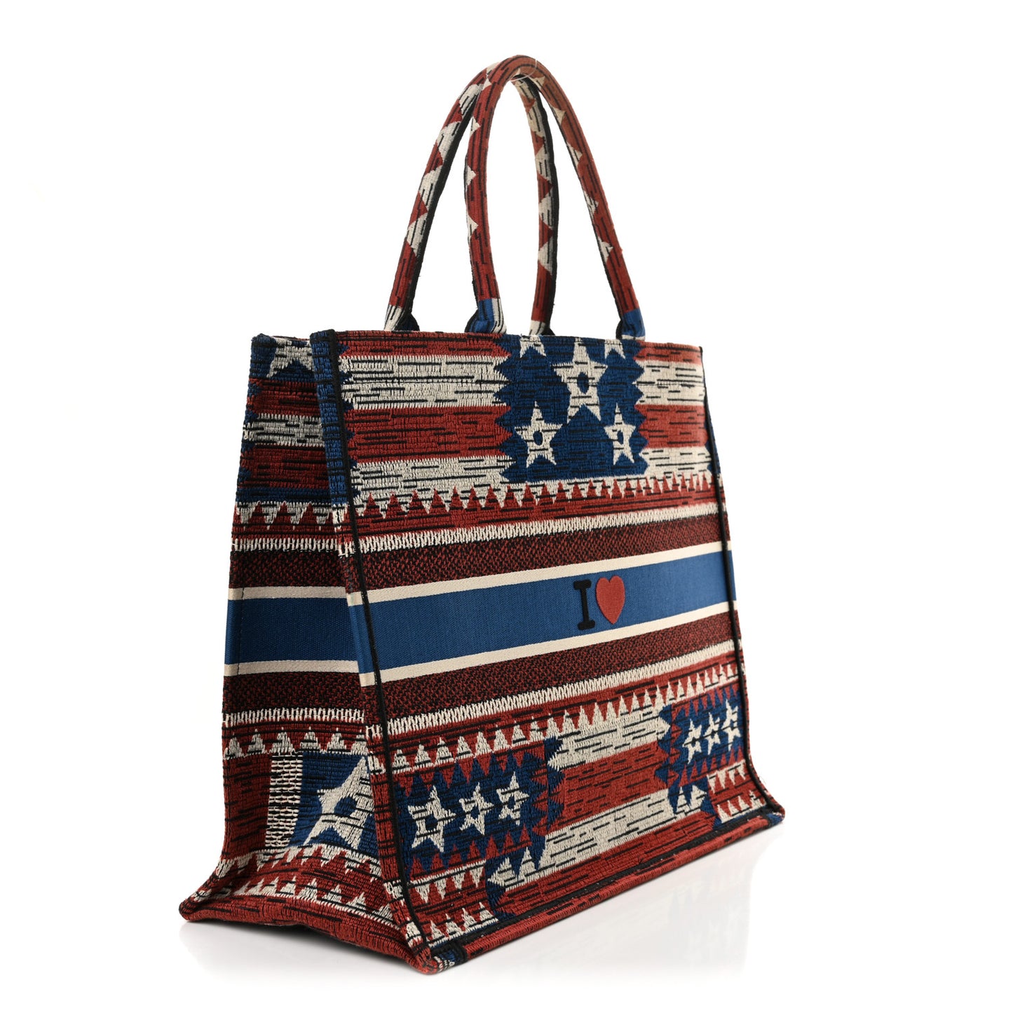Canvas Embroidered Exclusive US Book Tote Multicolor