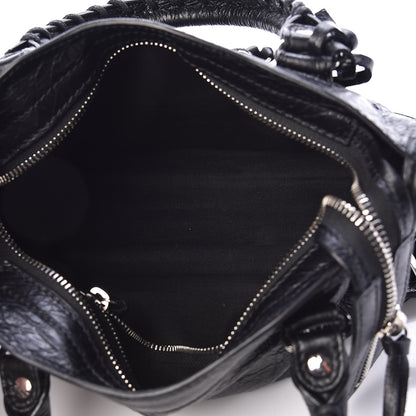 Balenciaga Agneau Classic Silver Hardware Mini City Black 5 of 9