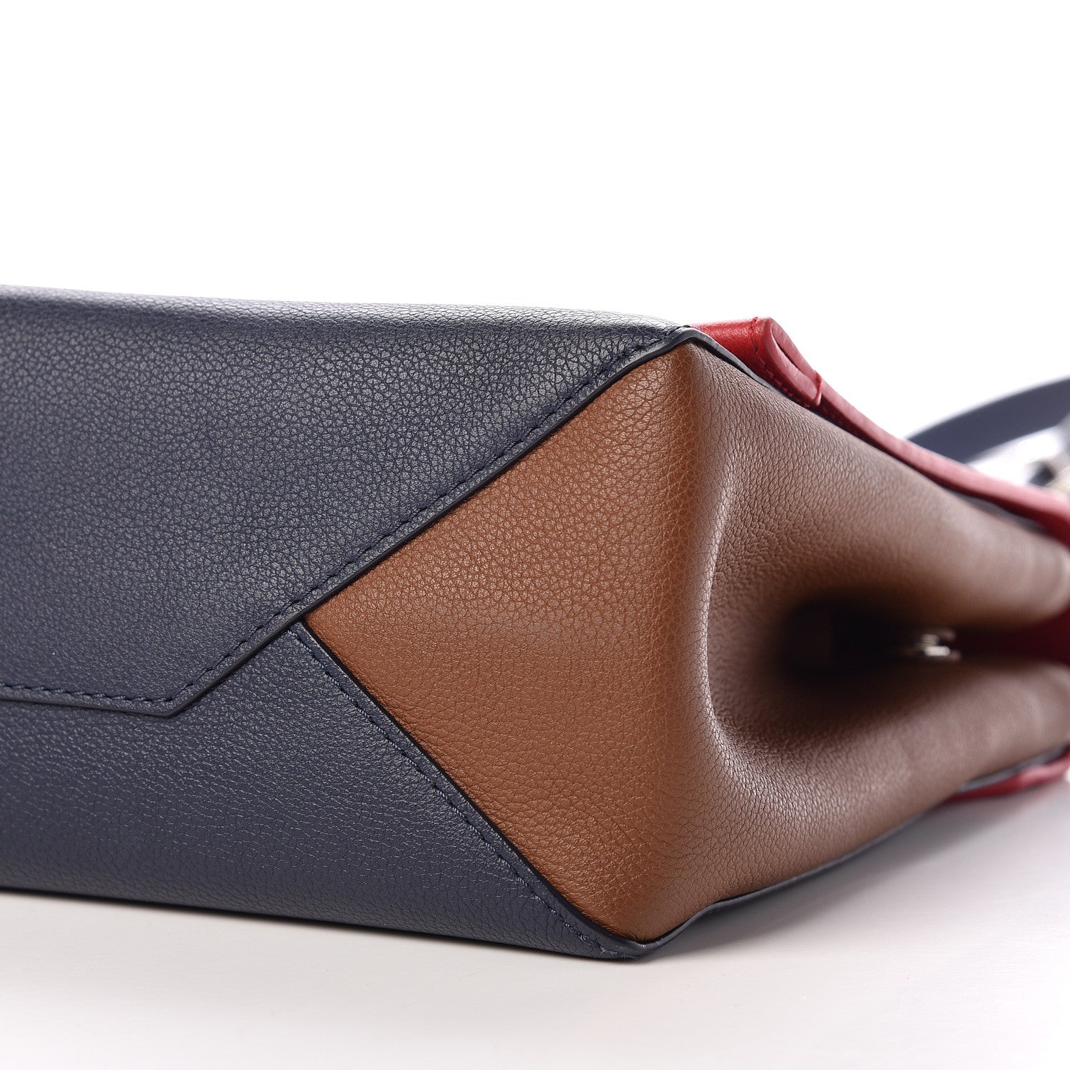 Louis Vuitton Calfskin Lockme II Top Handle Rubis Marine 8 of 9