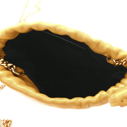 Saint Laurent Lambskin Paris Drawstring Pouch Saffran 5 of 11