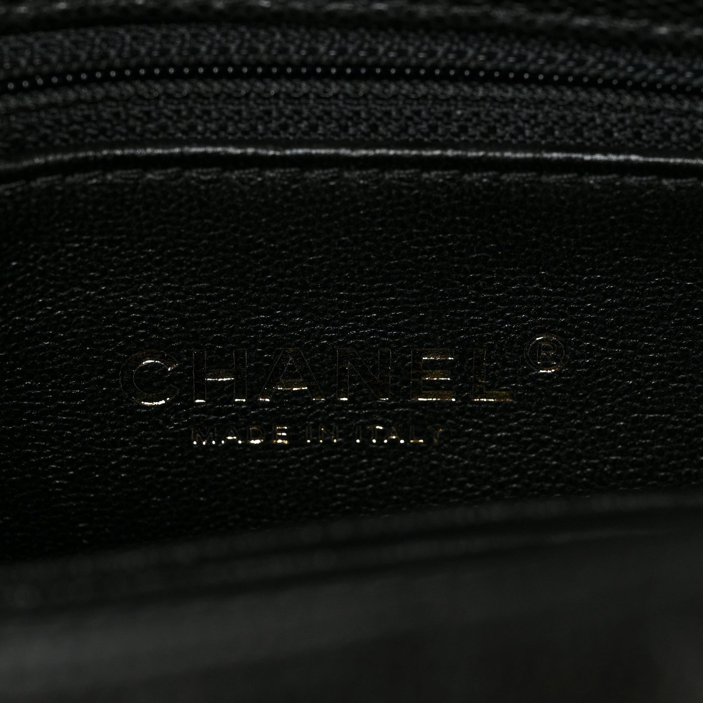 Caviar Lizard Quilted Mini Coco Handle Flap Black