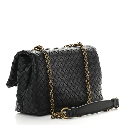 Bottega Veneta Nappa Intrecciato Baby Olimpia Shoulder Bag Black 3 of 8