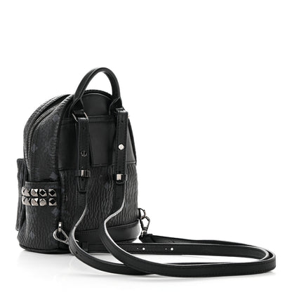 MCM Visetos Side Stud X-Mini Stark Bebe Boo Backpack Black 3 of 22