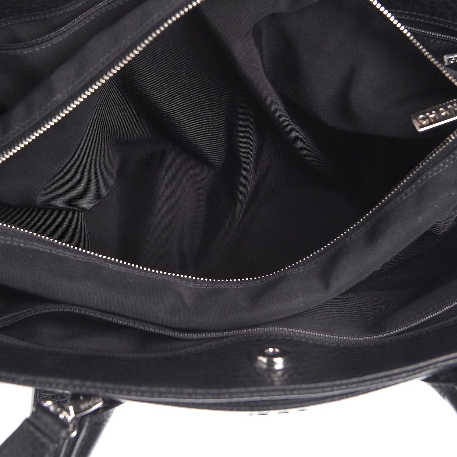 Chanel Deerskin Cerf Executive Shopper Tote Black 6 of 12