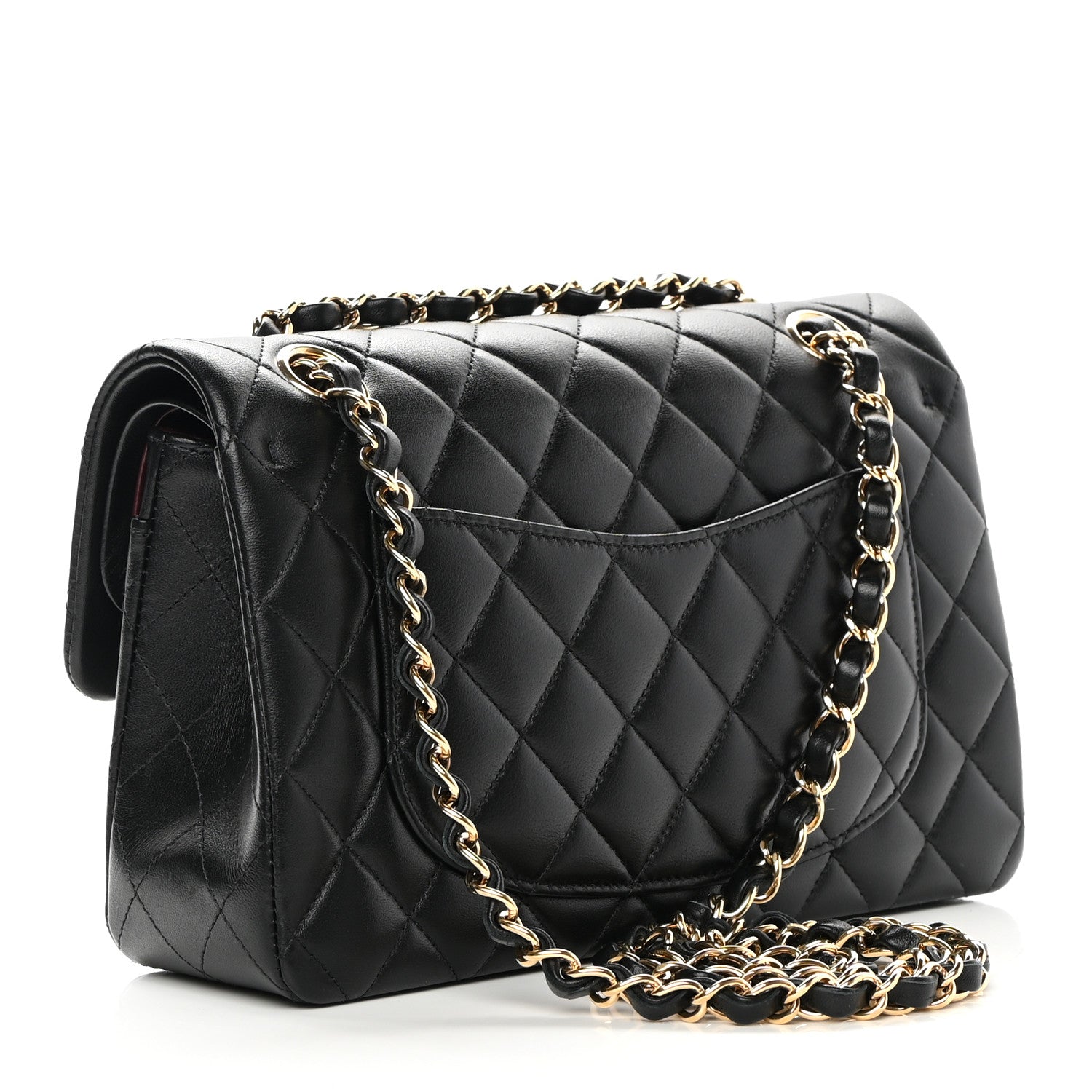 Chanel Lambskin Quilted Small Double Flap Black 3 of 14