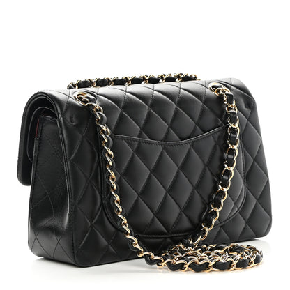 Chanel Lambskin Quilted Small Double Flap Black 3 of 14