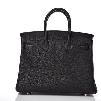 Hermes Togo Birkin 25 Black 4 of 33