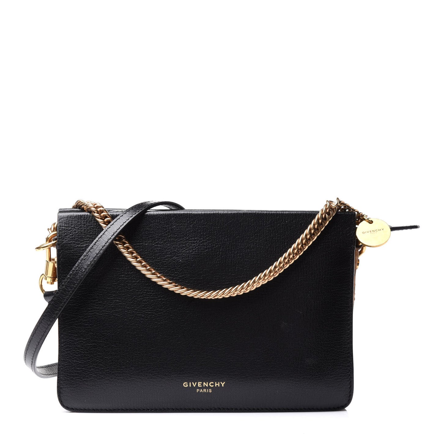 Goatskin Suede Cross 3 Crossbody Bag Black Leopard