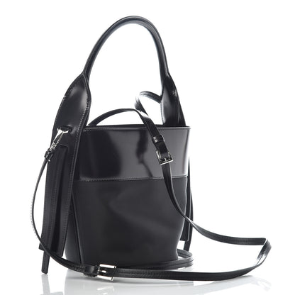 Prada Tessuto Spazzolato Ouverture Bucket Bag Black 3 of 10