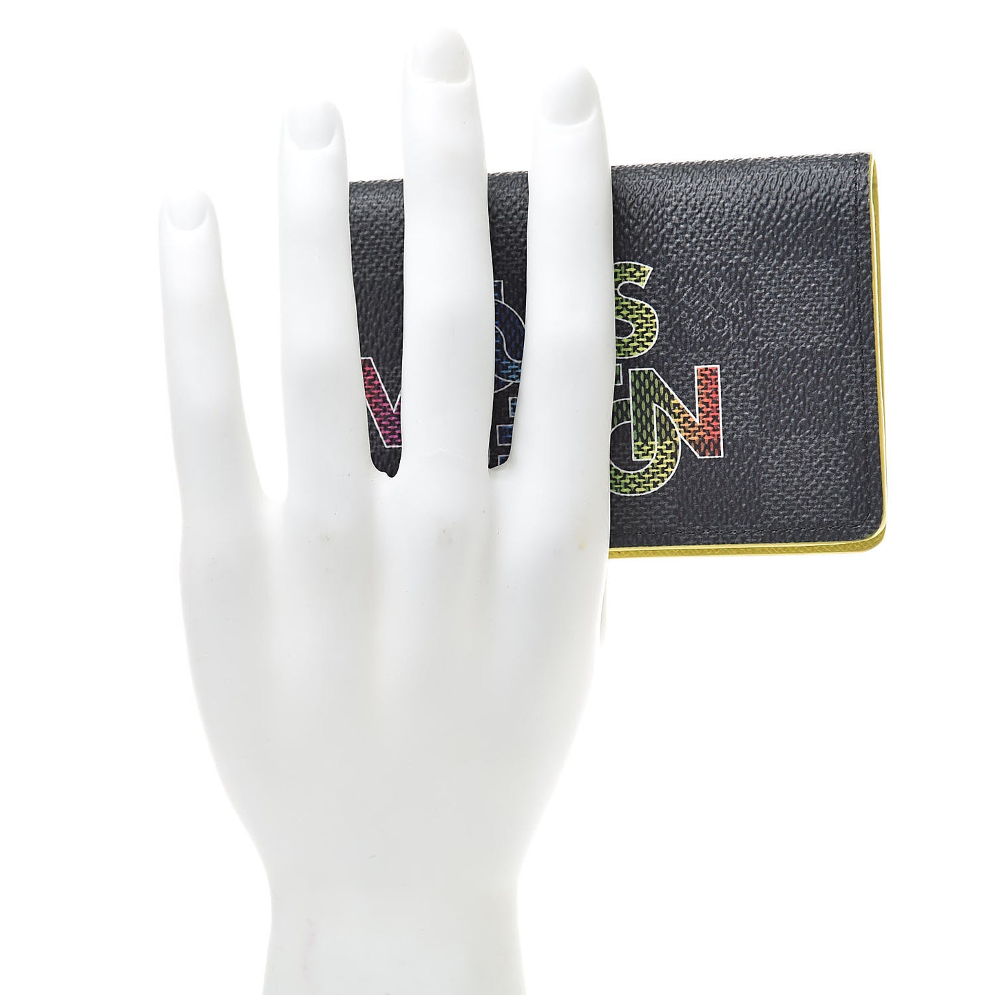 Damier Graphite Logo Pocket Organizer Yellow