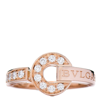 Bulgari 18K Rose Gold Diamond BVLGARI BVLGARI Ring 54 7 1 of 4