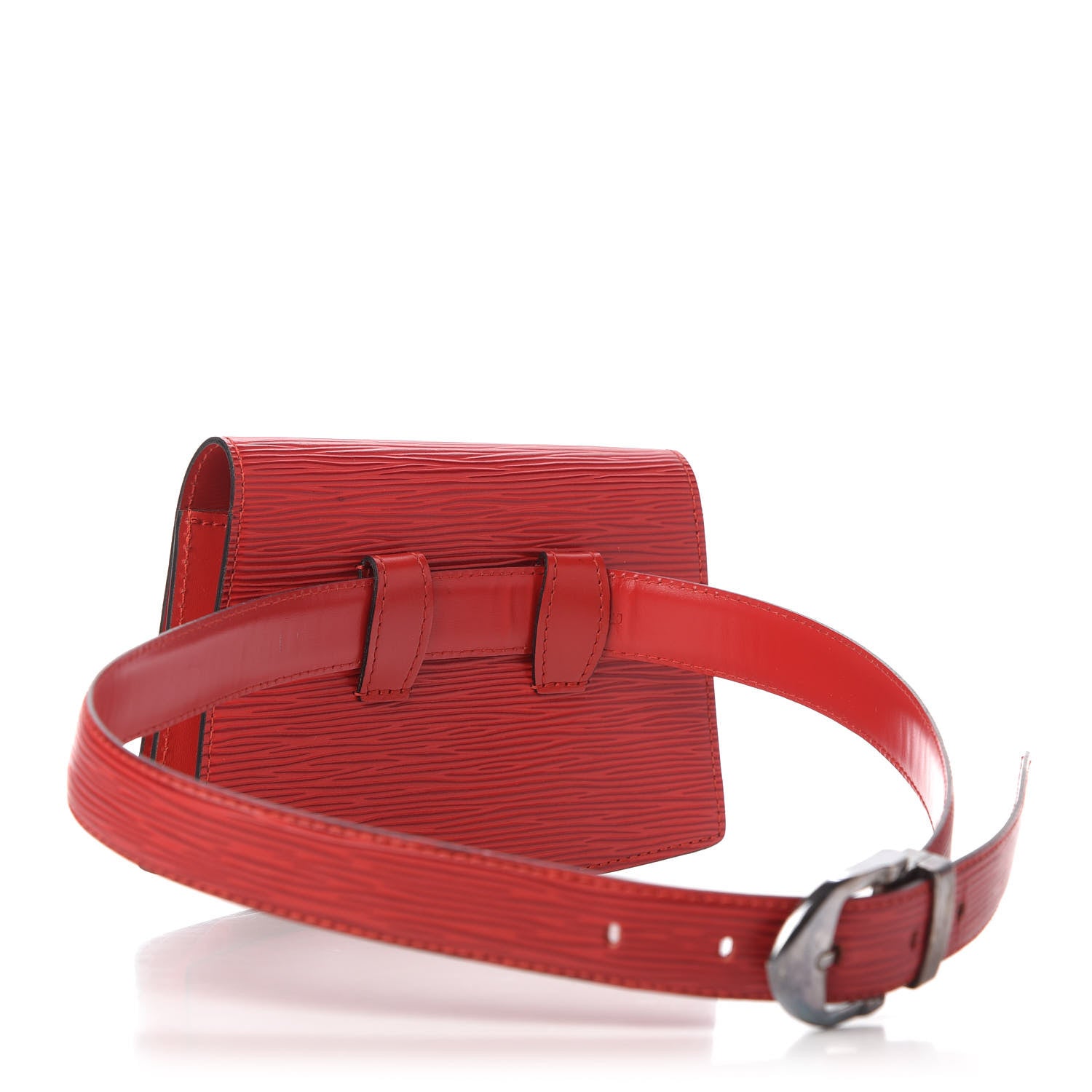 Louis Vuitton Epi Pochette Ceinture Tilsitt Belt Pouch Red 3 of 11